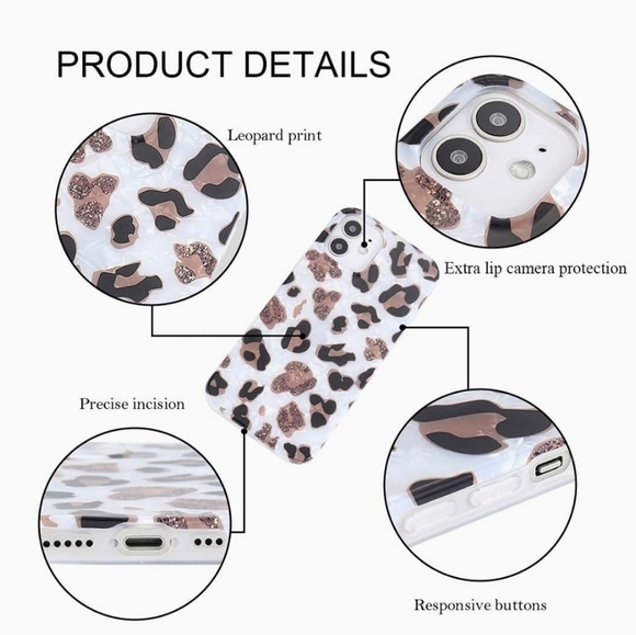 iPhone 12 Case iPhone 12 Pro Case iPhone 12 Pro Max Case Leopard Print - Picture 5 of 5